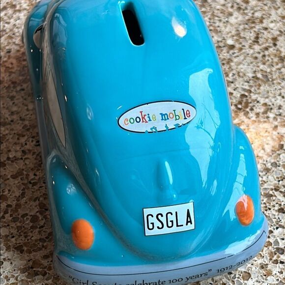 Girl Scout Cookie🍪Mobile 🚙 Beetle🪲 Coin Bank🏦 Fun place 4💰in Vintage ☮️ Bug🐞 - Picture 5 of 17